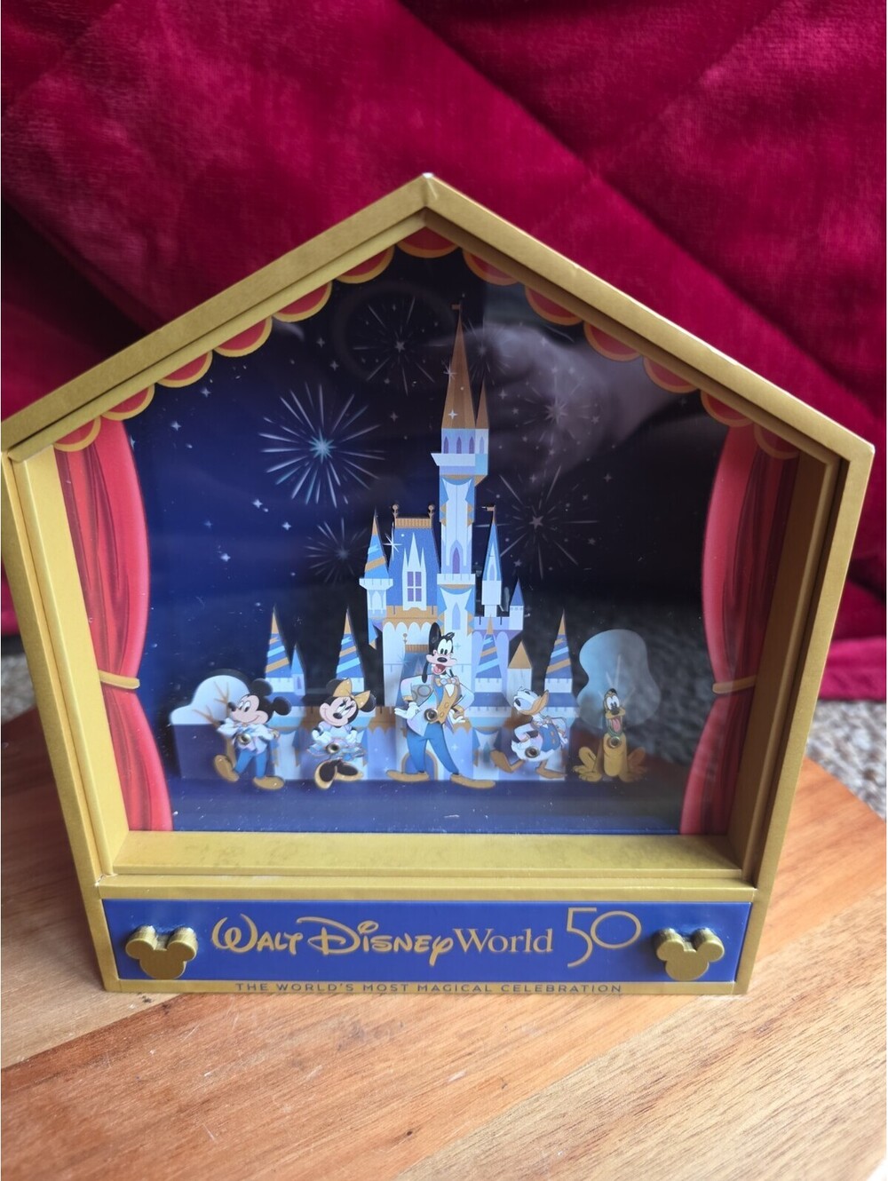 Disney parks WDW 50th Anniversary Mickey & Friends Musical Jewelry Box New
